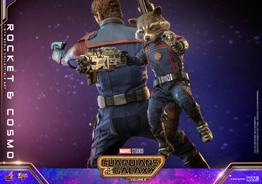 Guardians of the Galaxy Vol. 3 Movie Masterpiece Action Figure 1/6 Rocket &amp; Cosmo 16 cm