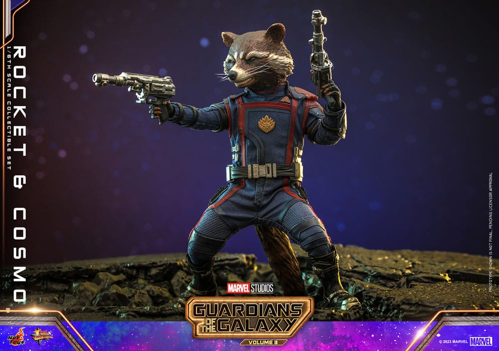 Guardians of the Galaxy Vol. 3 Movie Masterpiece Action Figure 1/6 Rocket &amp; Cosmo 16 cm