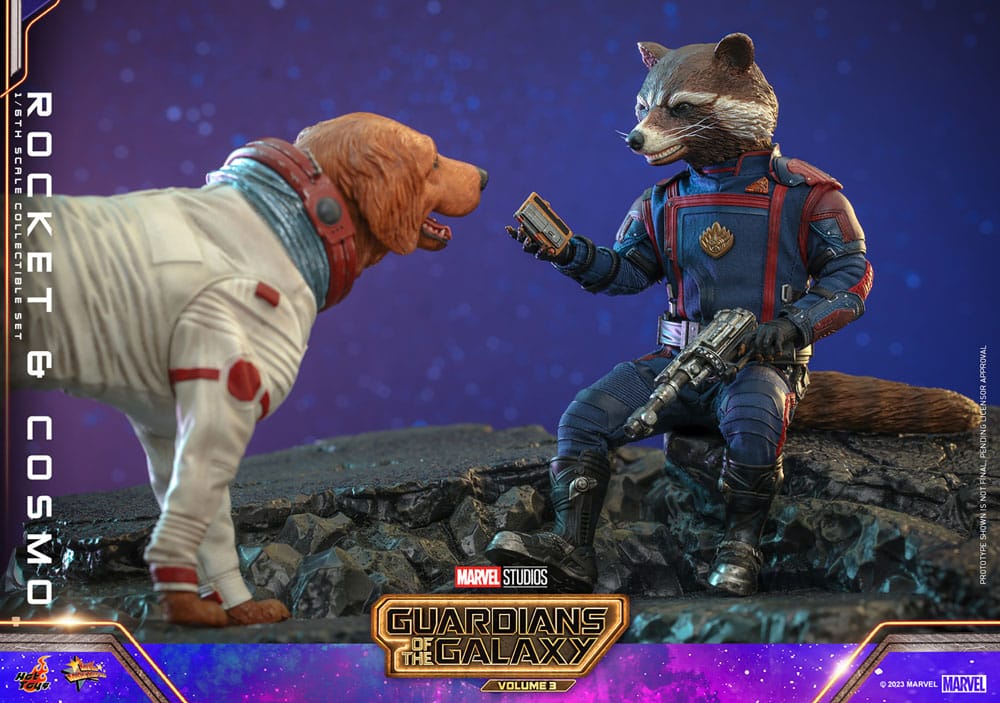 Guardians of the Galaxy Vol. 3 Movie Masterpiece Action Figure 1/6 Rocket &amp; Cosmo 16 cm