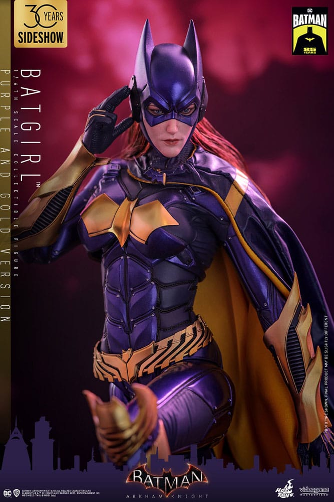 Batman Arkham Knight Videogame Masterpiece Action Figure 1/6 Batgirl (Purple and Gold Version) Exclusive 30 cm