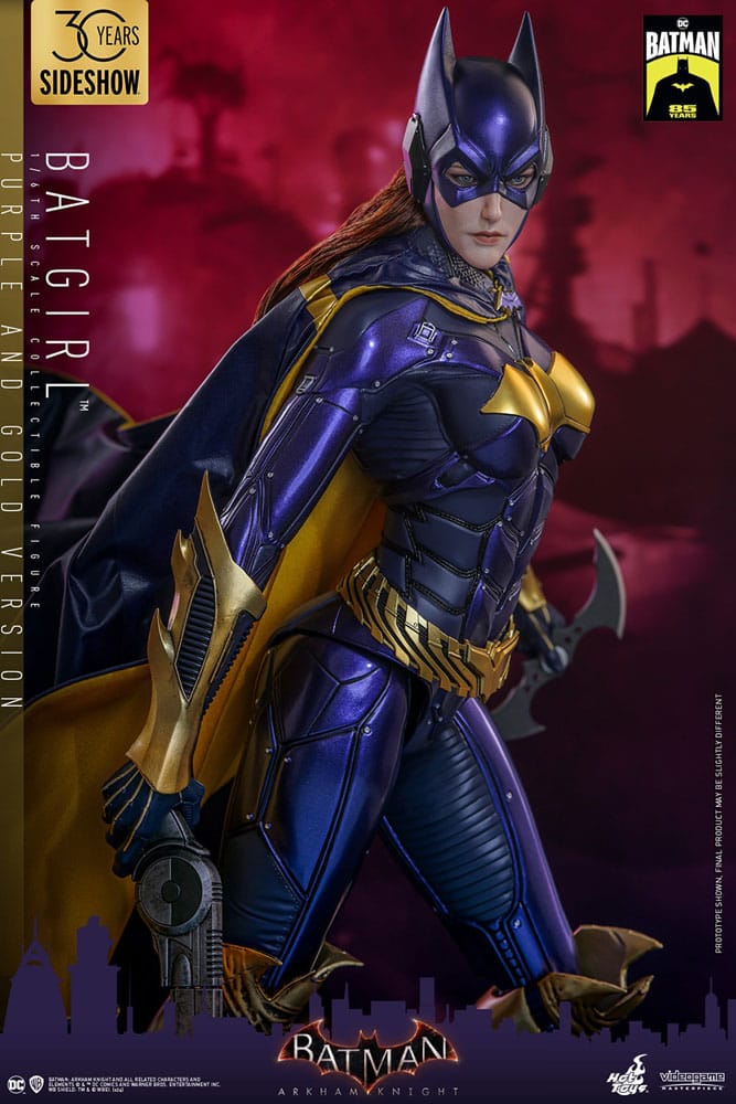 Batman Arkham Knight Videogame Masterpiece Action Figure 1/6 Batgirl (Purple and Gold Version) Exclusive 30 cm