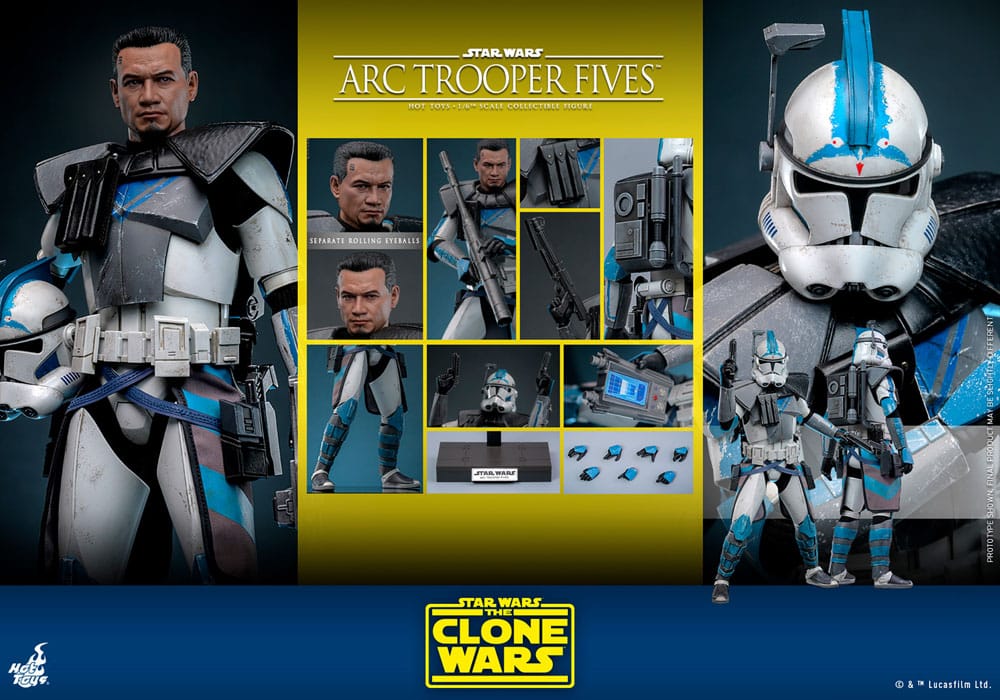 Star Wars: The Clone Wars Action Figure 1/6 Arc Trooper Fives 30 cm