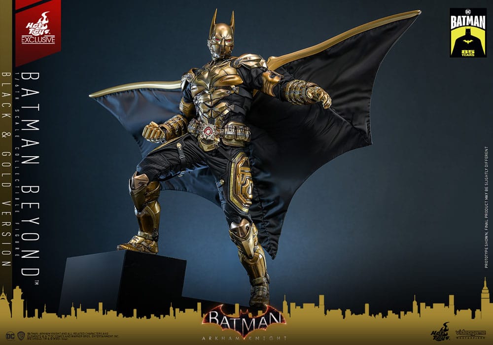 Batman: Arkham Knight Videogame Masterpiece Action Figure 1/6 Batman Beyond (Black & Gold Version) 32 cm