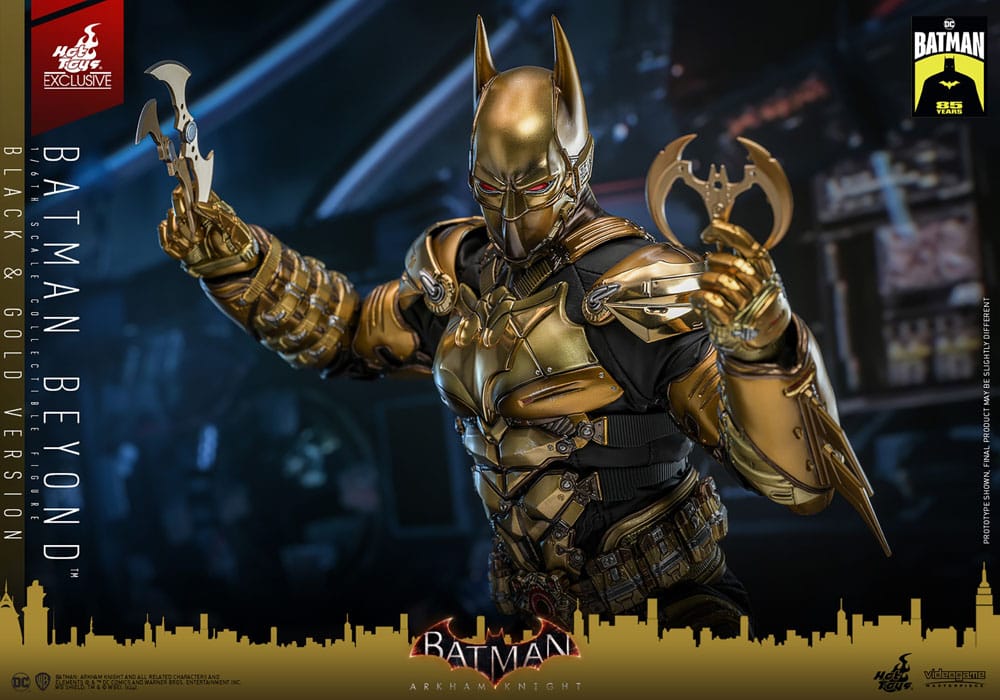 Batman: Arkham Knight Videogame Masterpiece Action Figure 1/6 Batman Beyond (Black & Gold Version) 32 cm