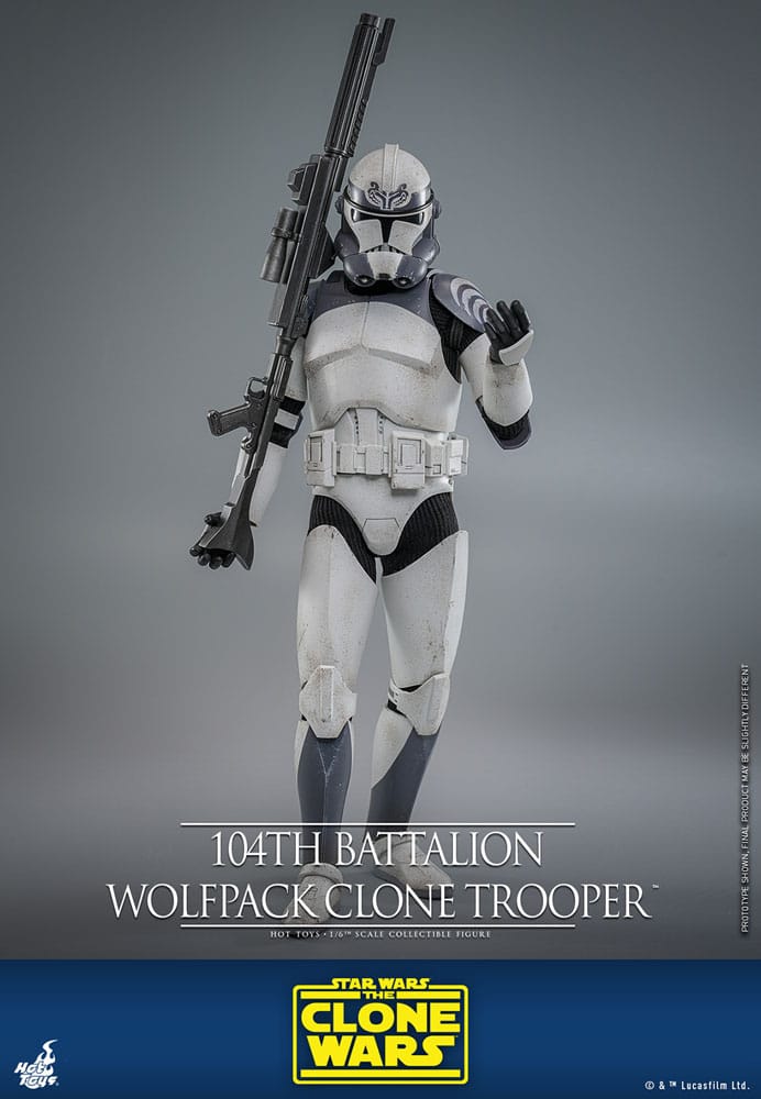 Star Wars The Clone Wars Action Figure 1/6 104th Battalion Wolfpack Clone Trooper 30 cm