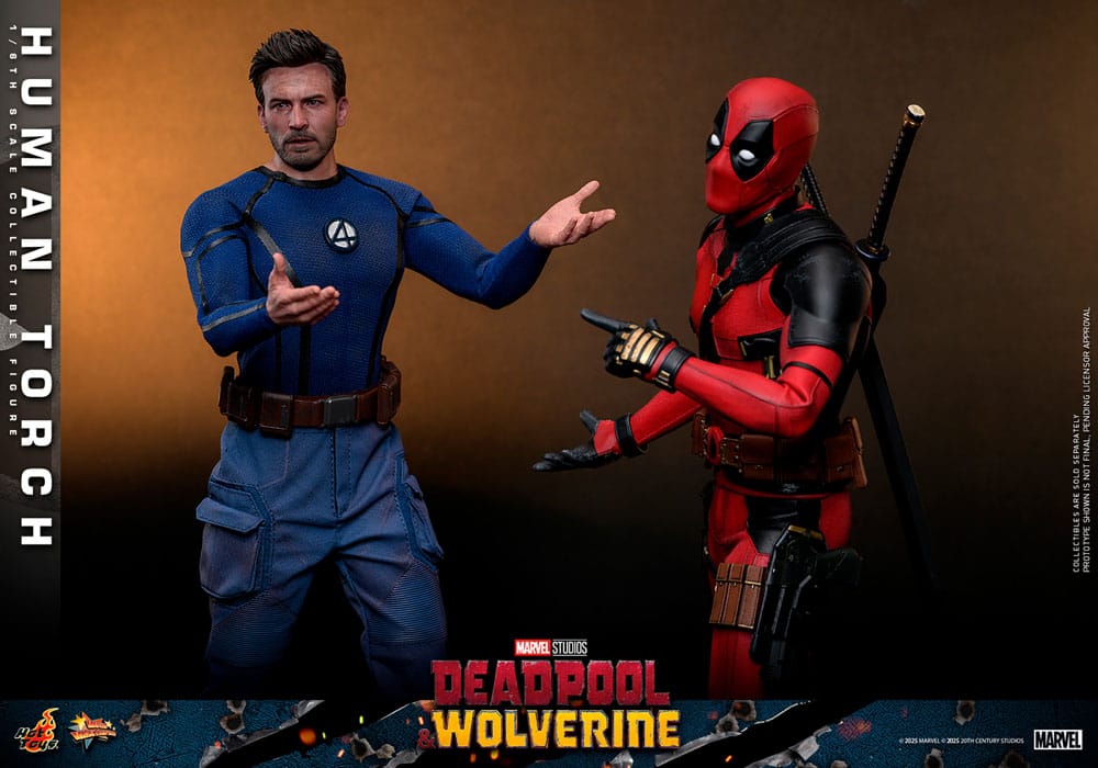 Deadpool & Wolverine Movie Masterpiece Action Figure 1/6 Human Torch 31 cm