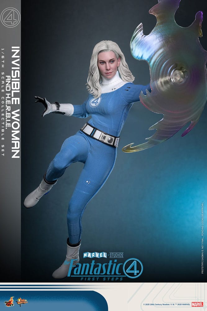 The Fantastic Four: First Steps Movie Masterpiece Action Figure 2-Pack 1/6 Invisible Woman & H.E.R.B.I.E. 28 cm