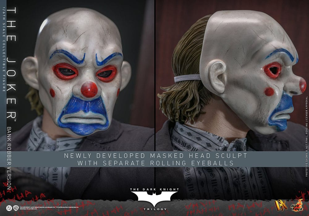 The Dark Knight DX Action Figure 1/6 The Joker (Bank Robber Version) 30 cm