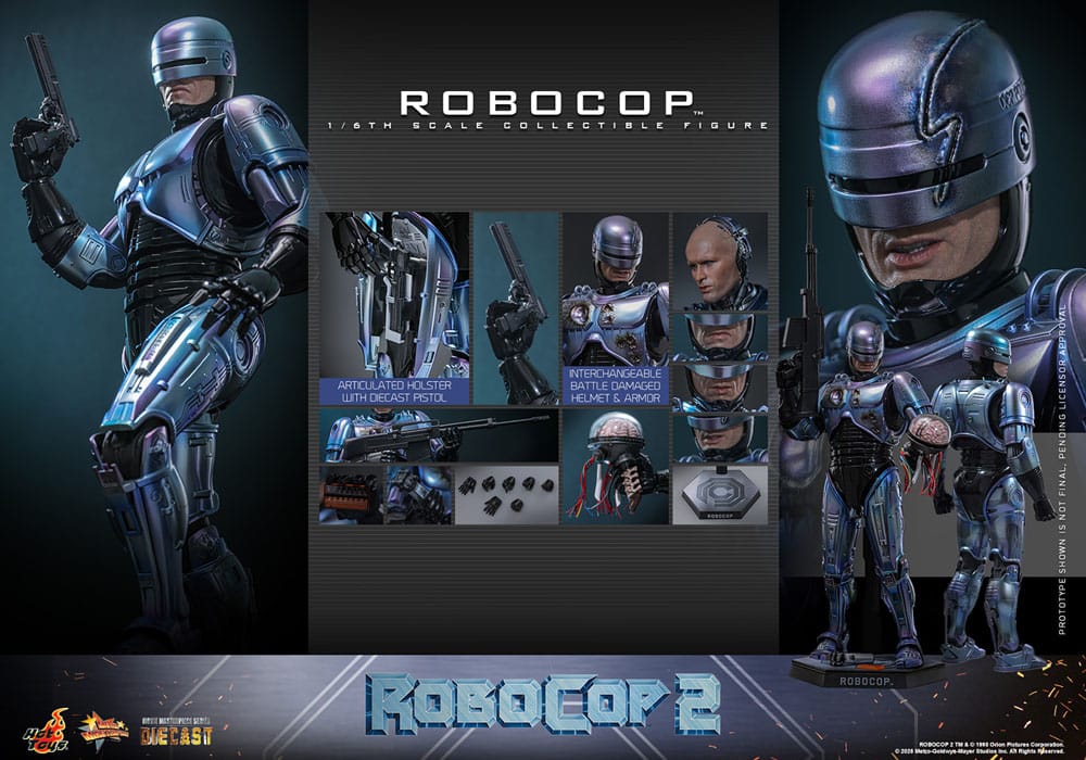 RoboCop 2 Movie Masterpiece Diecast Action Figure 1/6 RoboCop 30 cm