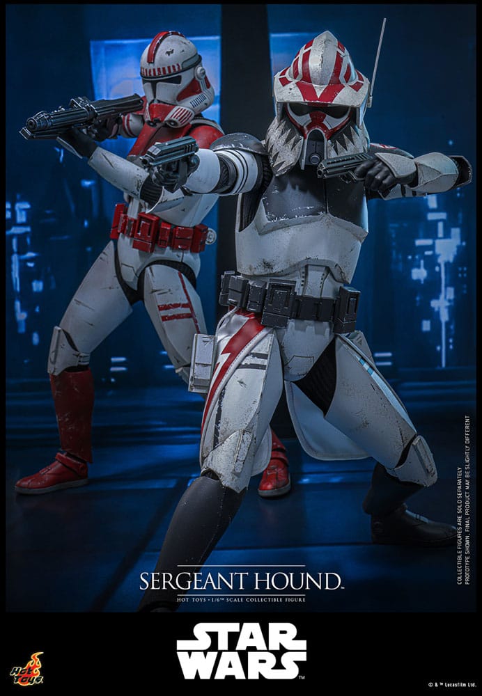 Star Wars: The Clone Wars Action Figure 1/6 Sergeant Hound 30 cm
