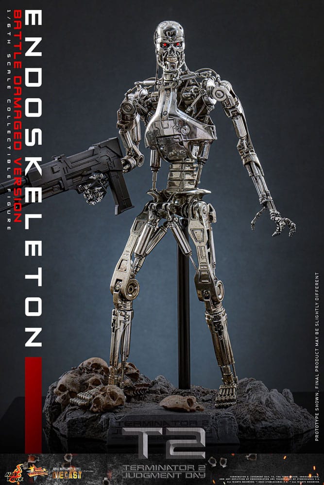 Terminator 2: Judgment Day Movie Masterpiece Action Figure 1/6 Endoskeleton (Battle Damaged Version) 31 cm