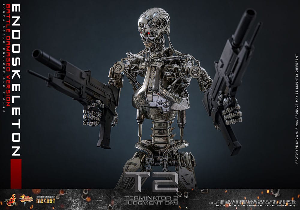 Terminator 2: Judgment Day Movie Masterpiece Action Figure 1/6 Endoskeleton (Battle Damaged Version) 31 cm