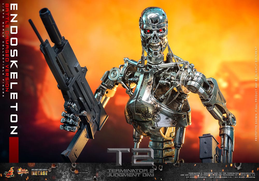 Terminator 2: Judgment Day Movie Masterpiece Action Figure 1/6 Endoskeleton (Battle Damaged Version) 31 cm