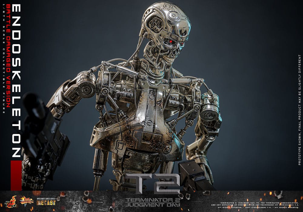 Terminator 2: Judgment Day Movie Masterpiece Action Figure 1/6 Endoskeleton (Battle Damaged Version) 31 cm