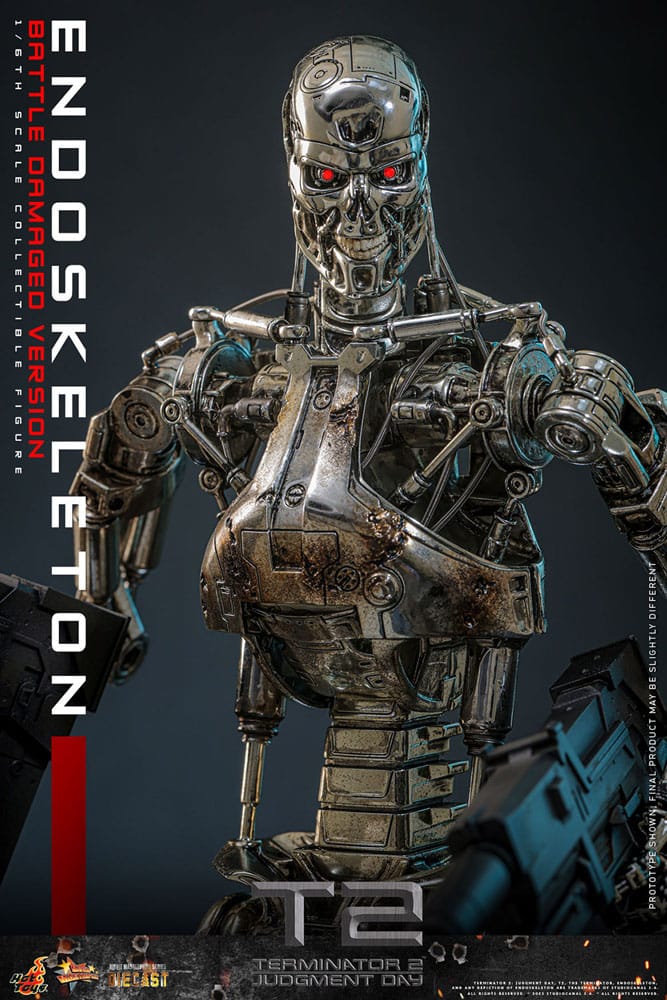 Terminator 2: Judgment Day Movie Masterpiece Action Figure 1/6 Endoskeleton (Battle Damaged Version) 31 cm