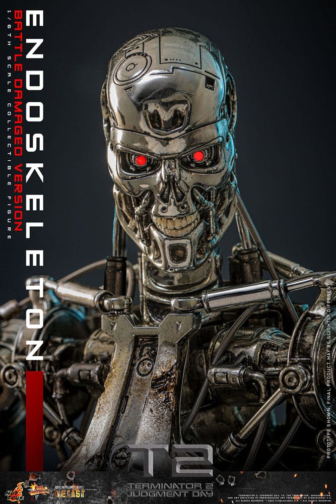 Terminator 2: Judgment Day Movie Masterpiece Action Figure 1/6 Endoskeleton (Battle Damaged Version) 31 cm