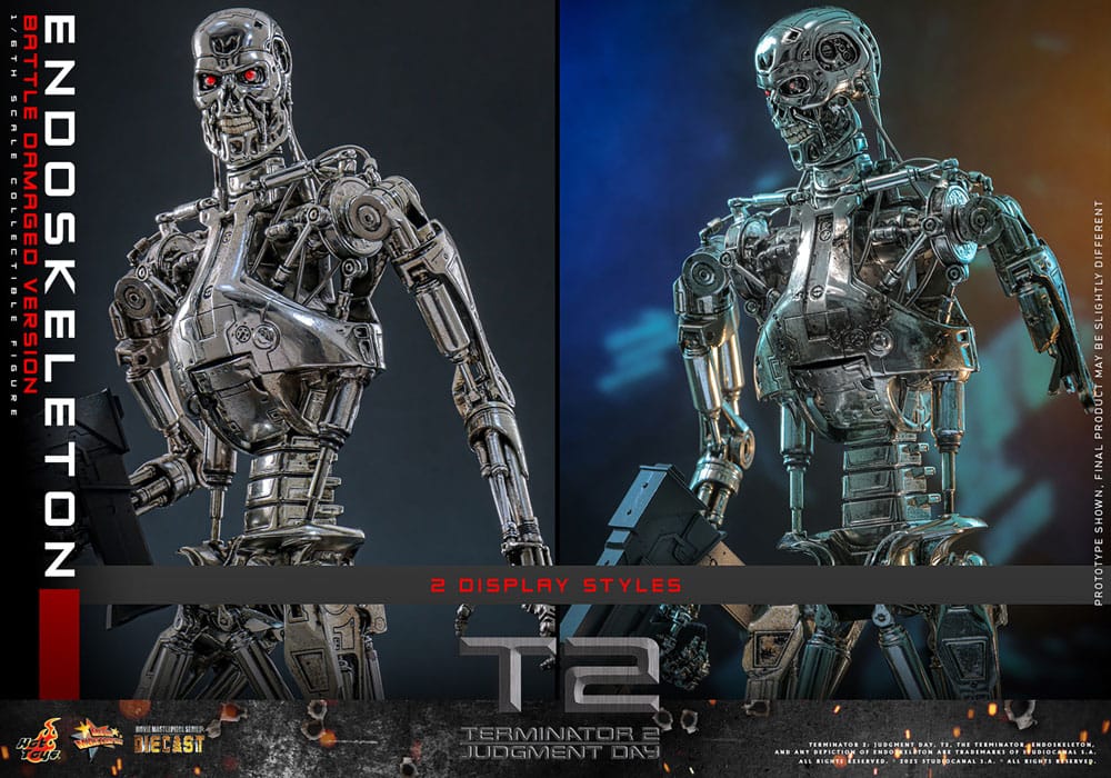 Terminator 2: Judgment Day Movie Masterpiece Action Figure 1/6 Endoskeleton (Battle Damaged Version) 31 cm