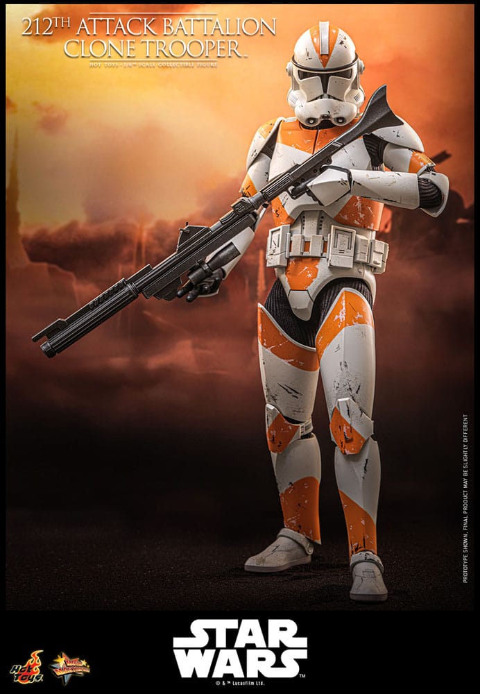 Star Wars: The Clone Wars Action Figure 1/6 212th Attack Battalion Clone Trooper Deluxe Version 30 cm