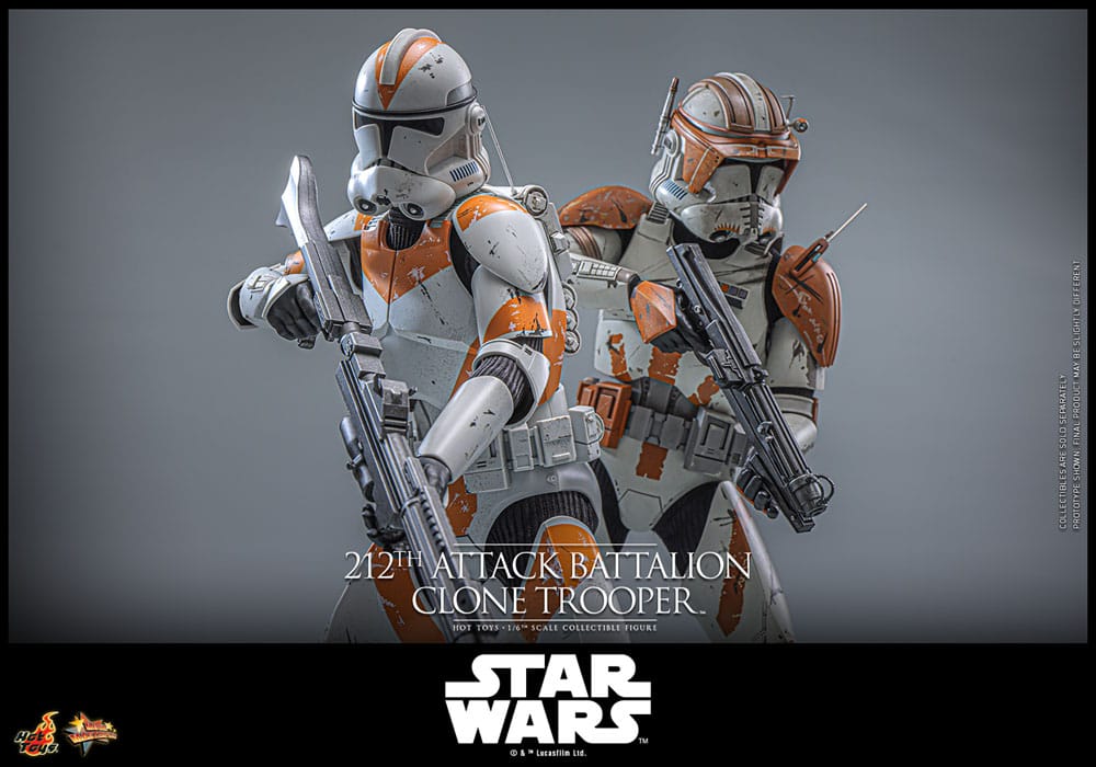 Star Wars: The Clone Wars Action Figure 1/6 212th Attack Battalion Clone Trooper Deluxe Version 30 cm