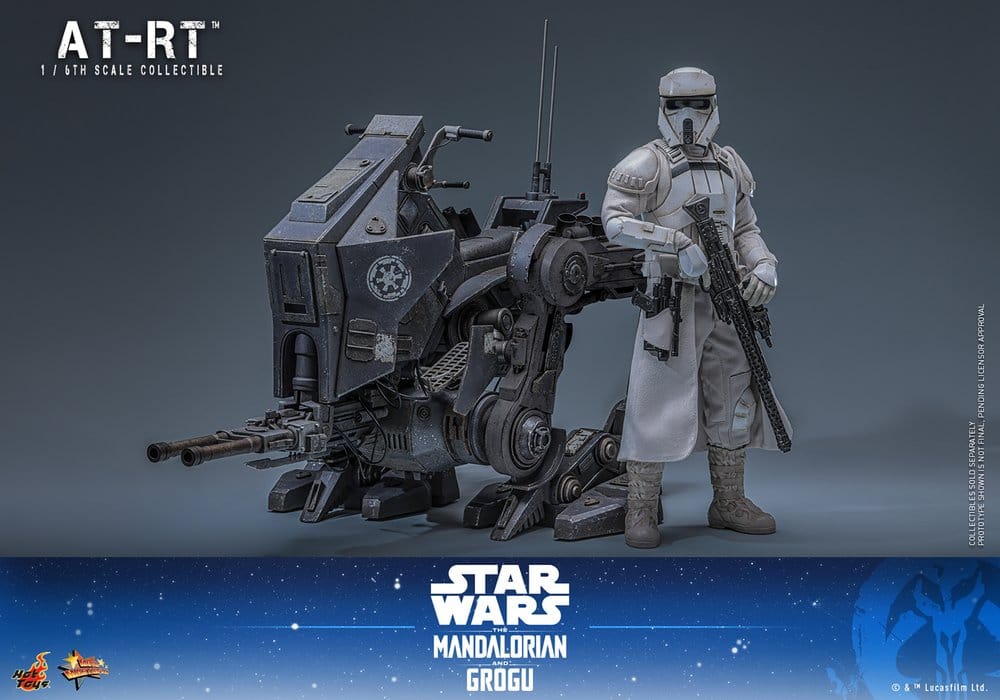 Star Wars: The Mandalorian & Grogu Movie Masterpiece Action Figure Set 1/6 Imperial Remnant AT-RT Driver & AT-RT 60 cm