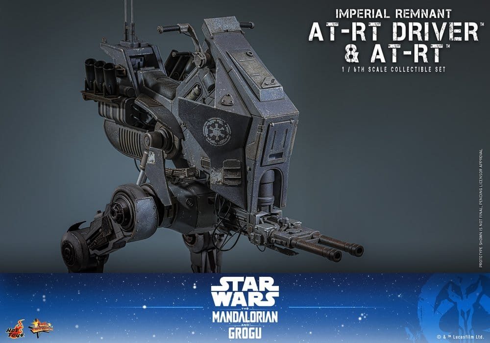 Star Wars: The Mandalorian & Grogu Movie Masterpiece Action Figure Set 1/6 Imperial Remnant AT-RT Driver & AT-RT 60 cm