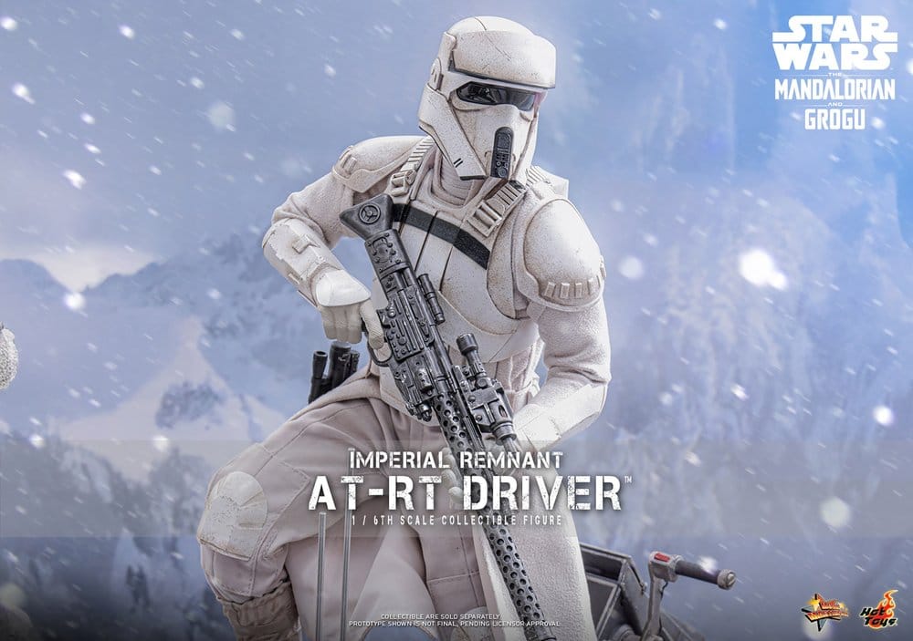 Star Wars: The Mandalorian & Grogu Movie Masterpiece Action Figure Set 1/6 Imperial Remnant AT-RT Driver & AT-RT 60 cm