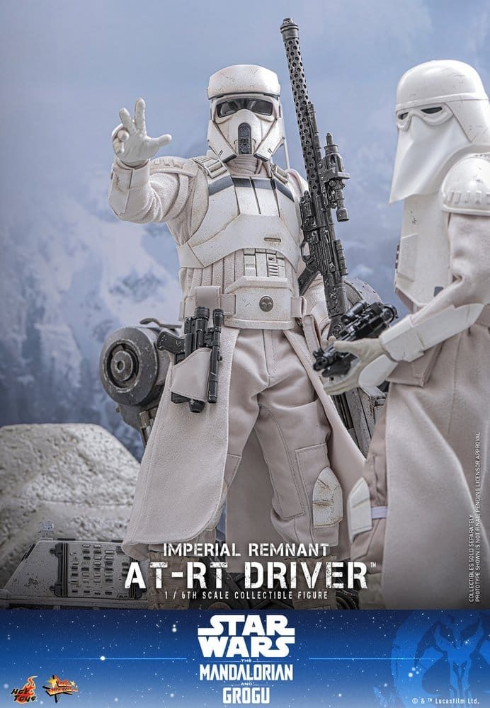 Star Wars: The Mandalorian & Grogu Movie Masterpiece Action Figure Set 1/6 Imperial Remnant AT-RT Driver & AT-RT 60 cm