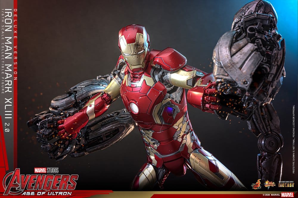 Avengers: Age of Ultron Movie Masterpiece Diecast Action Figure 1/6 Iron Man Mark XLIII (2.0) (Deluxe Version) 32 cm