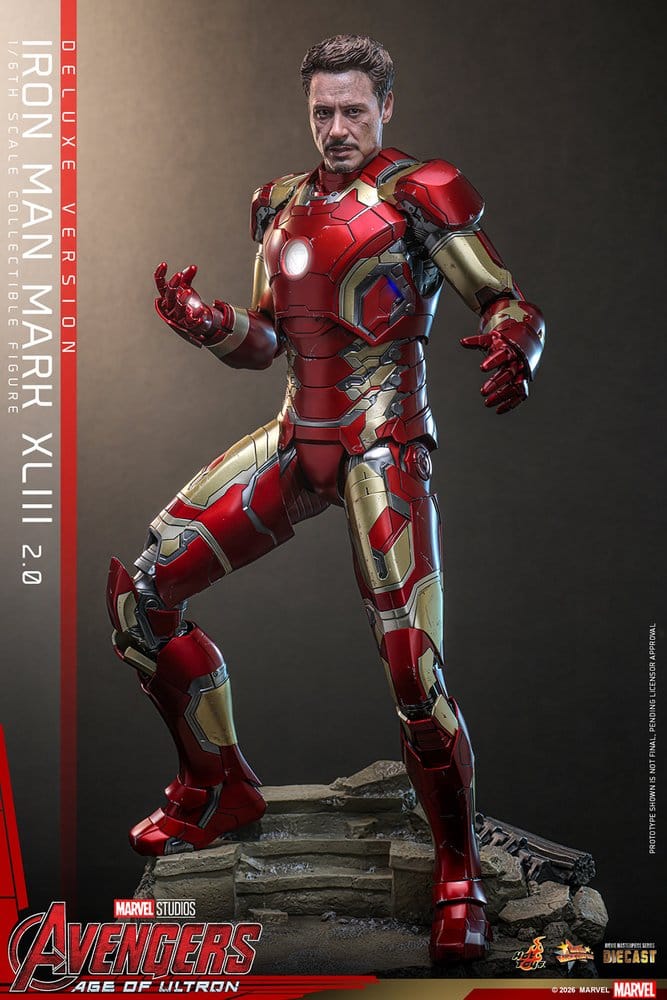 Avengers: Age of Ultron Movie Masterpiece Diecast Action Figure 1/6 Iron Man Mark XLIII (2.0) (Deluxe Version) 32 cm