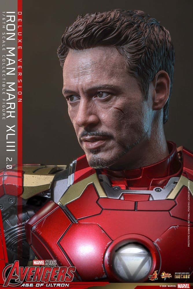 Avengers: Age of Ultron Movie Masterpiece Diecast Action Figure 1/6 Iron Man Mark XLIII (2.0) (Deluxe Version) 32 cm