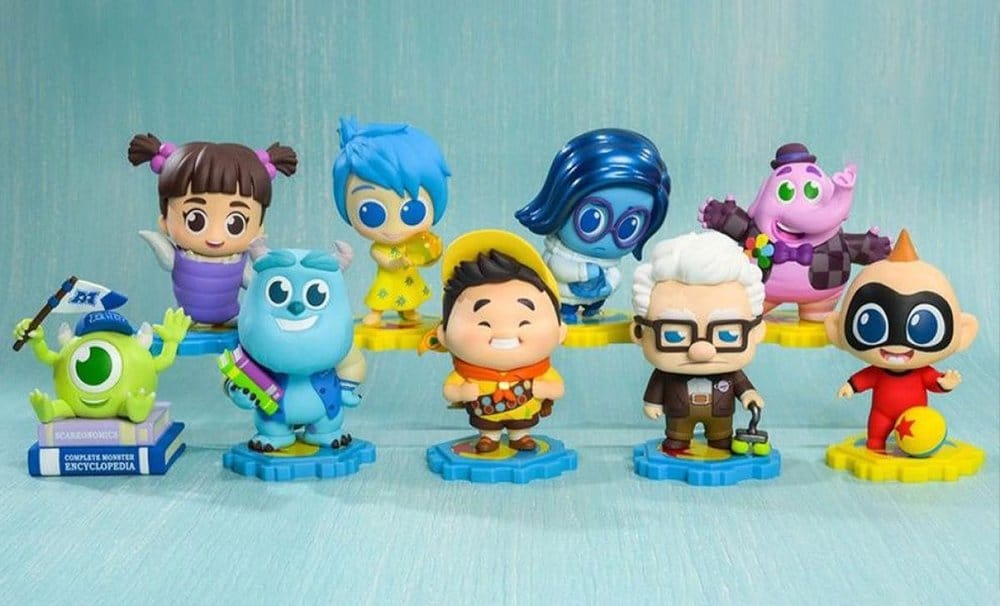 Pixar Cosbi Mini Figures 8 cm Blind Box Display (8)