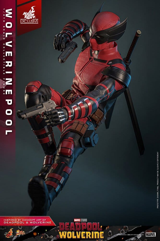 Deadpool & Wolverine Movie Masterpiece Action Figure 1/6 Wolverinepool Hot Toys Exclusive 31 cm