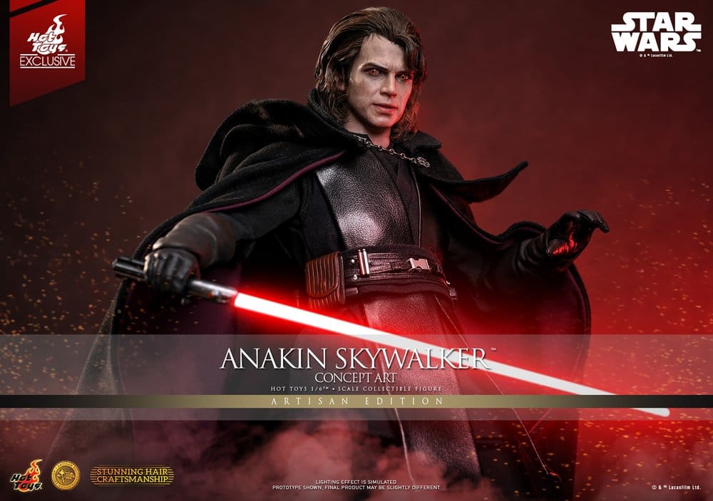 Star Wars Episode III: Revenge Of The Sith Movie Masterpiece Action Figure 1/6 Anakin Skywalker (Concept Art Version) (Artisan Edition) Hot Toys Exclusive 31 cm