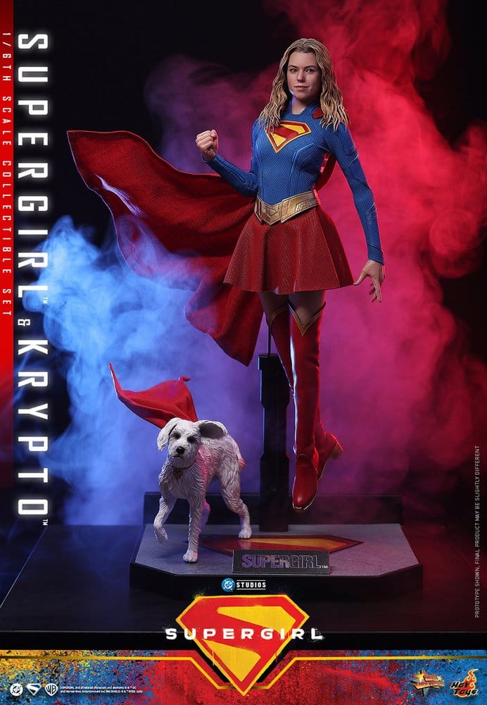 DC Comics Movie Masterpiece Action Figure Set Supergirl & Krypto 28 cm