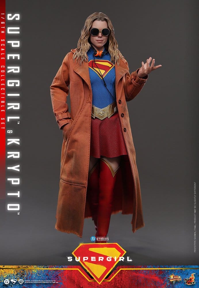 DC Comics Movie Masterpiece Action Figure Set Supergirl & Krypto 28 cm