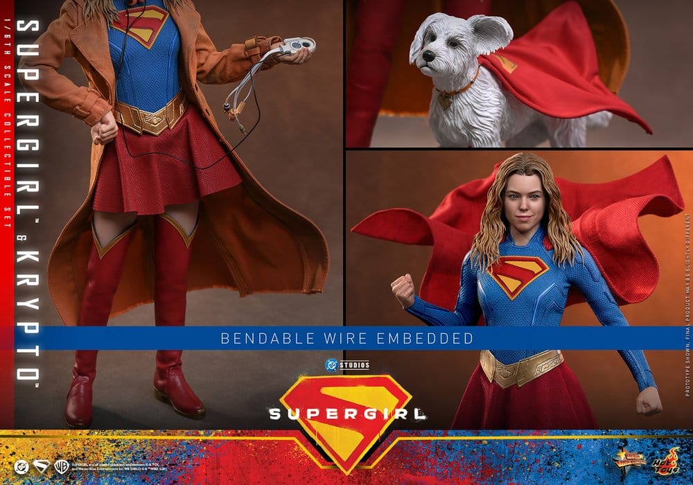 DC Comics Movie Masterpiece Action Figure Set Supergirl & Krypto 28 cm
