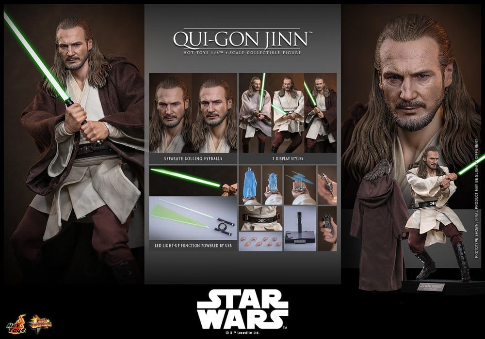 Star Wars Movie Masterpiece Action Figure 1/6 Qui-Gon Jinn (Collector Edition) 32 cm