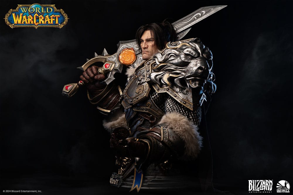 World of Warcraft Life Size Bust 1/1 Varian Wrynn 120 cm