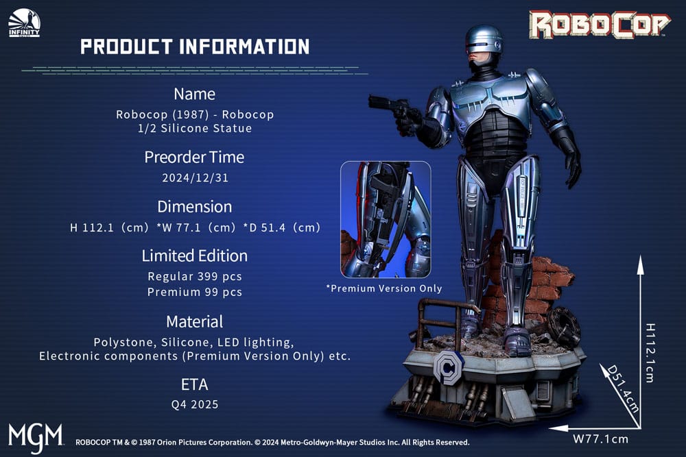 Robocop 1987 Statue 1/2 Robocop 112 cm