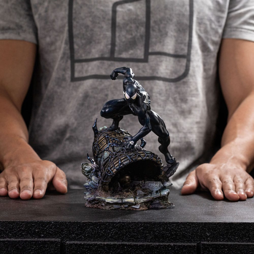 Marvel BDS Art Scale Statue 1/10 Spider-Man Black Costume 20 cm