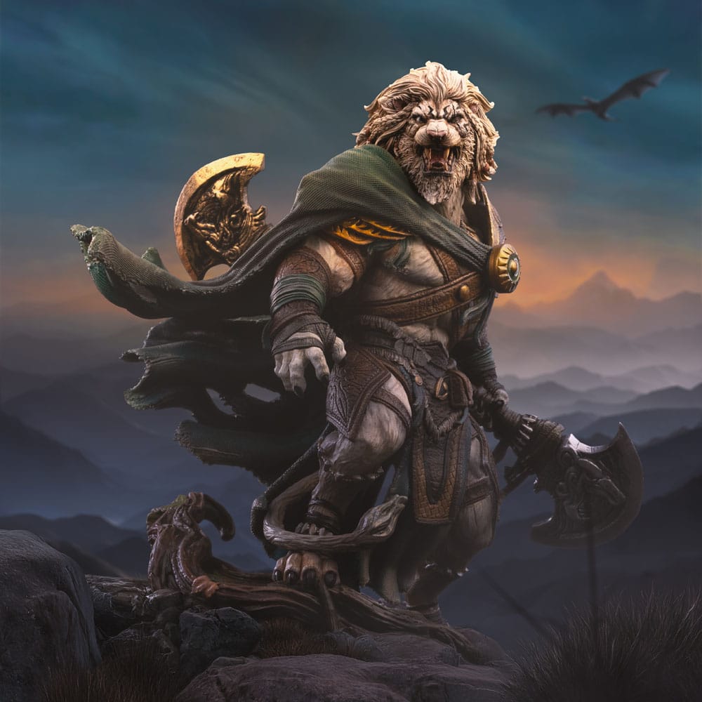 Magic The Gathering Art Scale Statue 1/10 Ajani Goldmane 26 cm