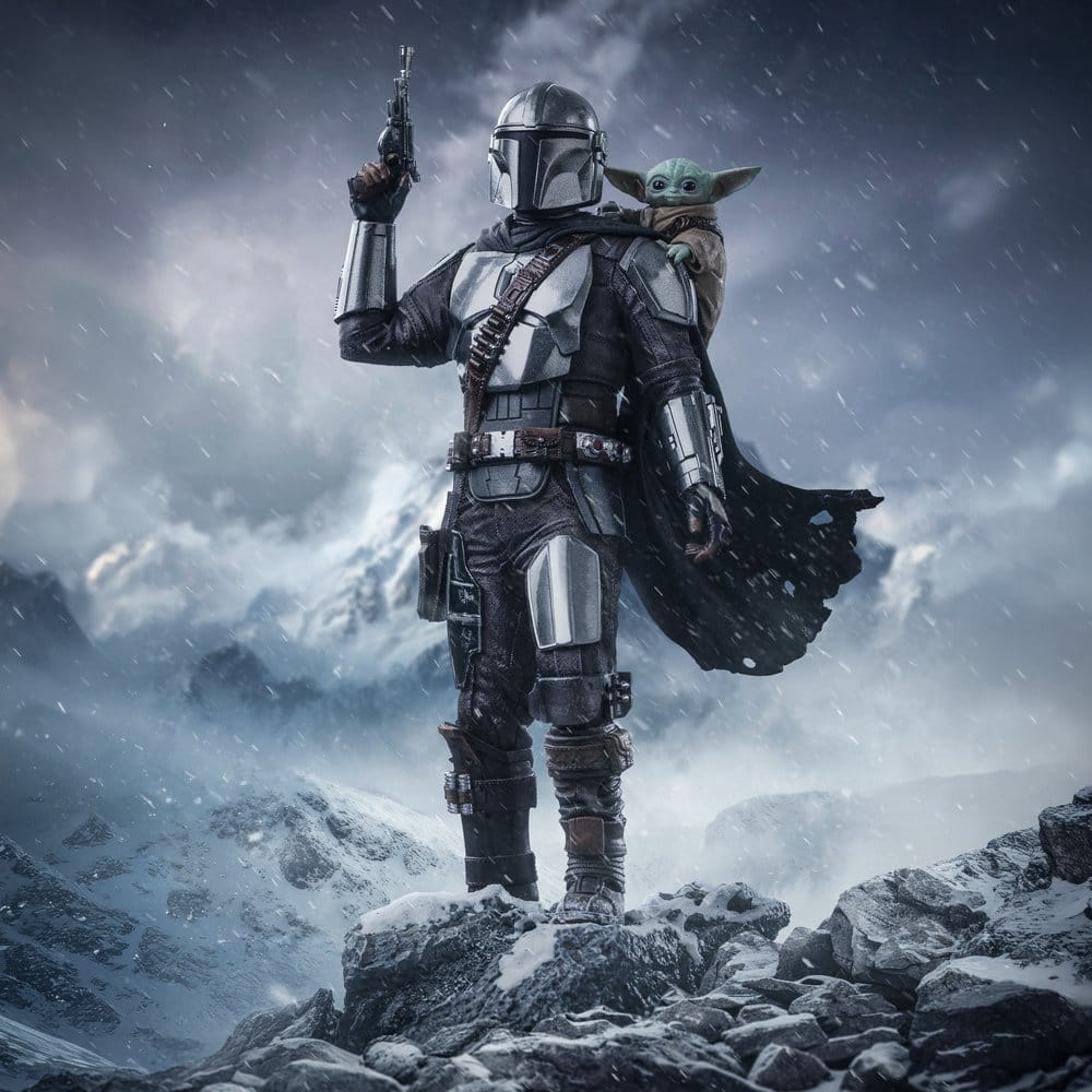 The Mandalorian & Grogu Art Scale Statue 1/10 The Mandalorian and Grogu 25 cm
