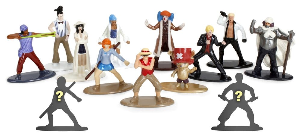 One Piece Nano Metalfigs Mini Figures Blind Pack 5 cm Display (24)