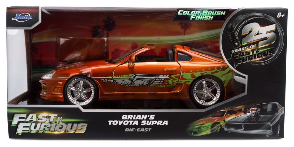 Fast & Furious Diecast Model 1/24 Anniversary Toyota Supra 9 cm