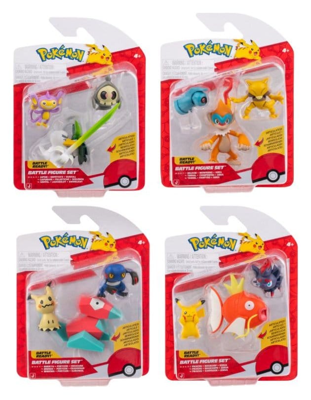 Pokémon Battle Figure Action Figures 3-Pack ver. 25 Assortment (4)