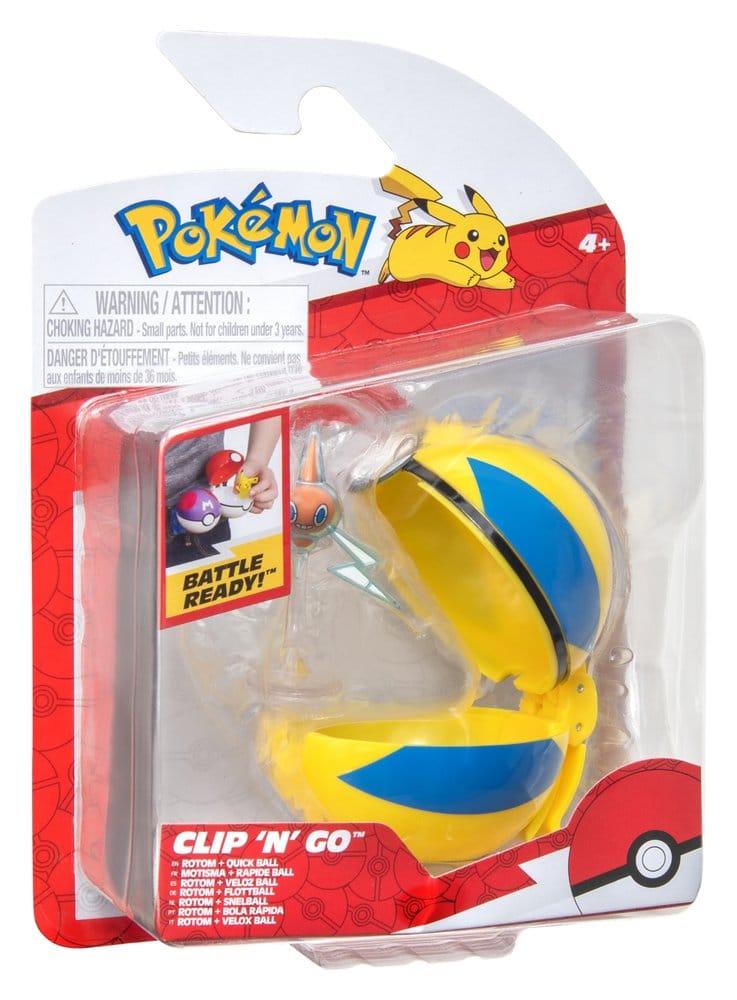 Pokémon Clip 'n' Go Action Figure Wave 21 Rotom & Quick Ball