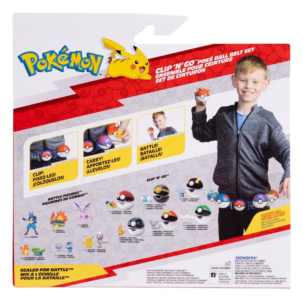 Pokémon Toy Clip 'n' Go Belt Set Fennekin