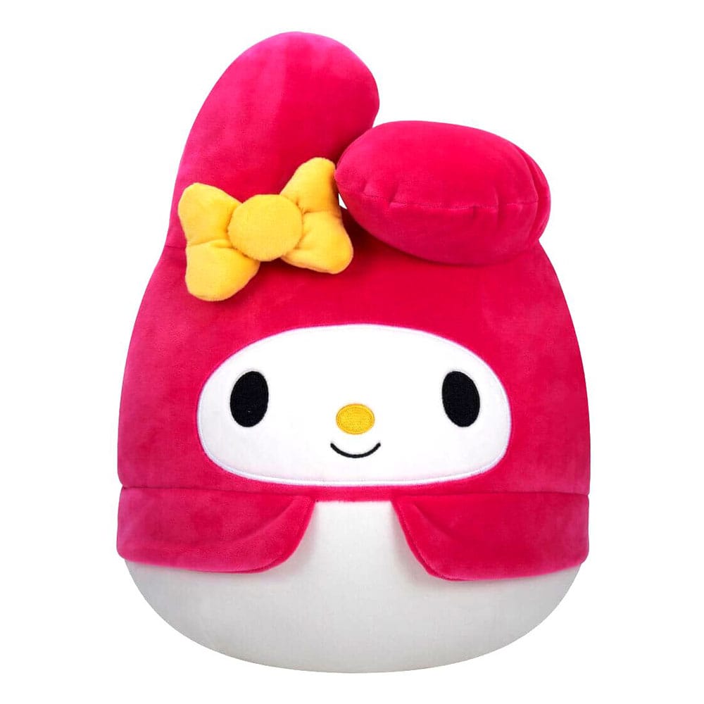 Squishmallows Plush Figure Sanrio Core My Melody Yellow Bow and Pink Suit 25 cm