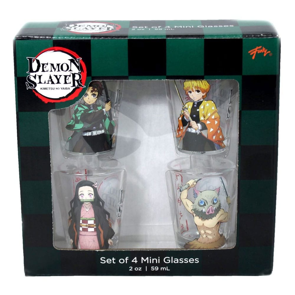 Demon Slayer Shot Glasses 4-Pack Group 59 ml