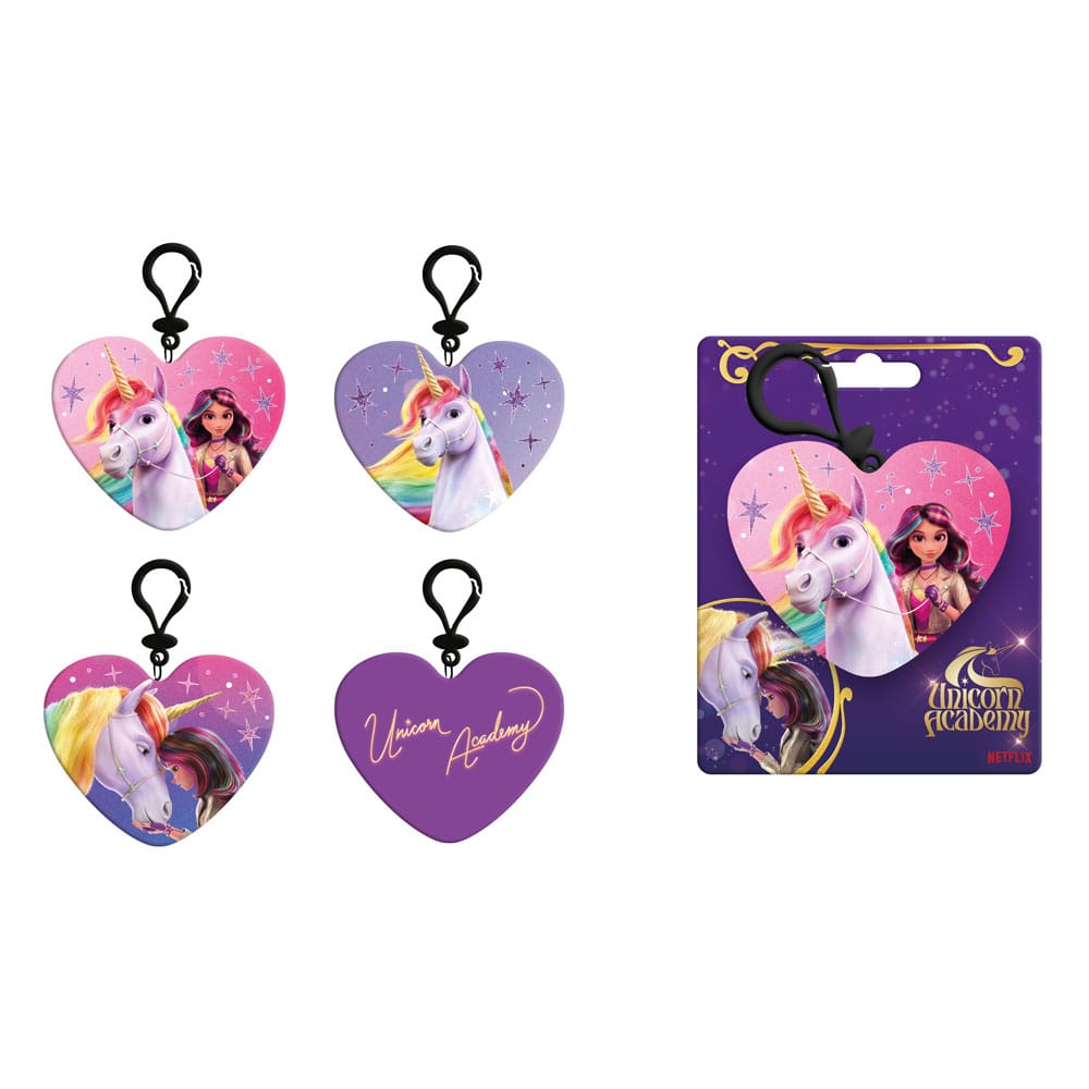 Unicorn Academy Plush Keychains Pouch Mini Cushion Assortment (12)